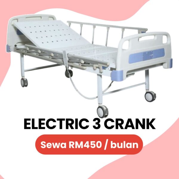 Sewa Katil Elektrik 3 Crank